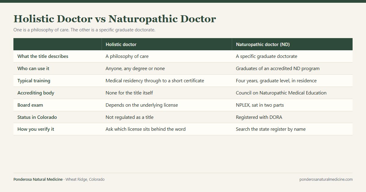 Holistic Doctor vs Naturopathic Doctor: Honest Comparison
